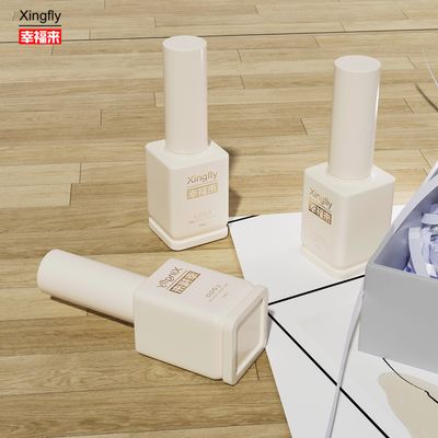 ভালো দাম 15 মিলি স্কয়ার কাস্টম প্রাইভেট লেবেল আঠালো টিপস জেল নখ পোলিশ ই এম কাস্টম গ্লাস বোতল অনলাইন