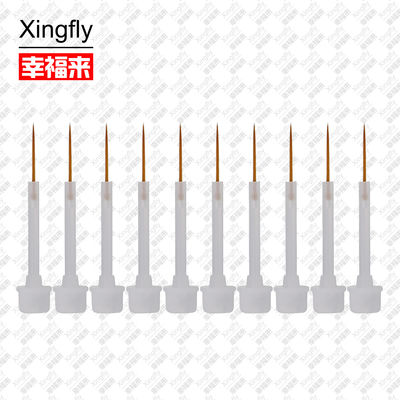 Xingfly নখ শিল্প পোলিশ পাতলা ব্রাশ নাইলন চুল প্লাস্টিক হ্যান্ডেল উপাদান