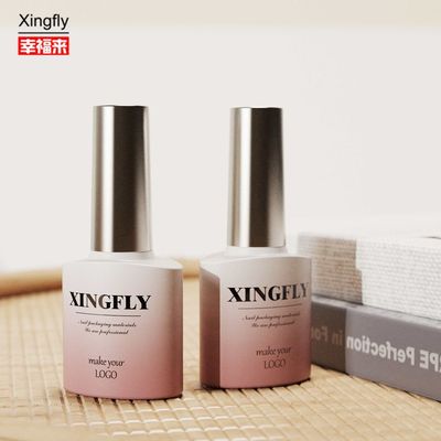 8 মিলি নখ পোলিশ বোতল কাস্টম মুদ্রিত খালি জেল নখ পোলিশ গ্লাস বোতল